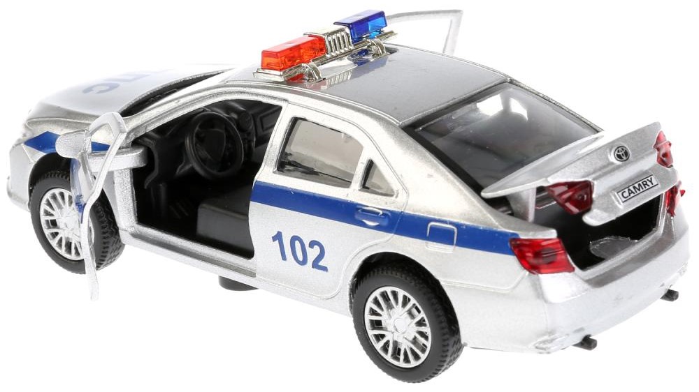 Инерционная машинка – Toyota Camry Полиция. Металл, 12 см, свет и звук  